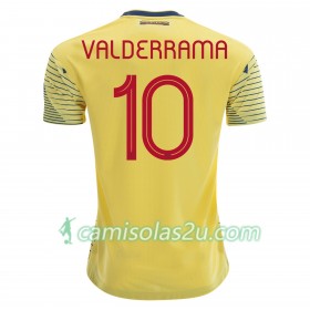 Camisolas de Futebol Colômbia Carlos Valderrama 10 Equipamento Principal Copa América 2019 Manga Curta
